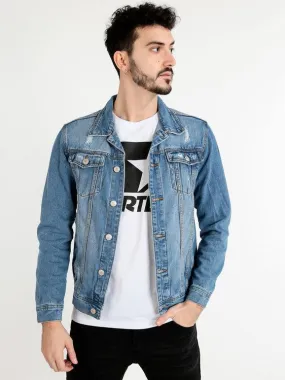 Always Jeans Chaqueta vaquera de hombre con bolsillos