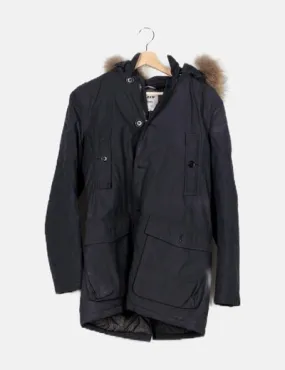 A.T.P.C.O Parka azul marino capucha