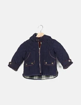 BASS10 Chaqueta azul marina con capucha