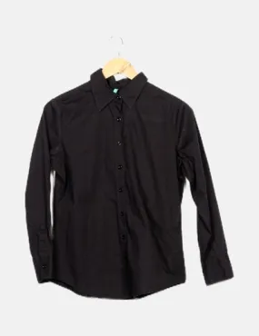 Benetton Camisa negra básica