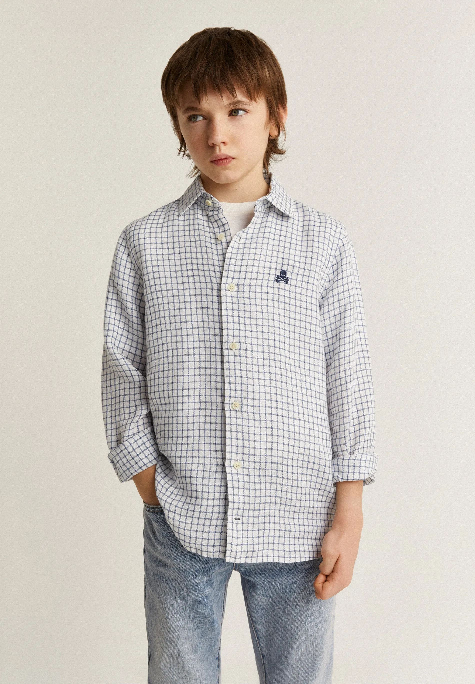 CAMISA LINO CUELLO CUTAWAY