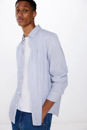 Camisa lino rayas