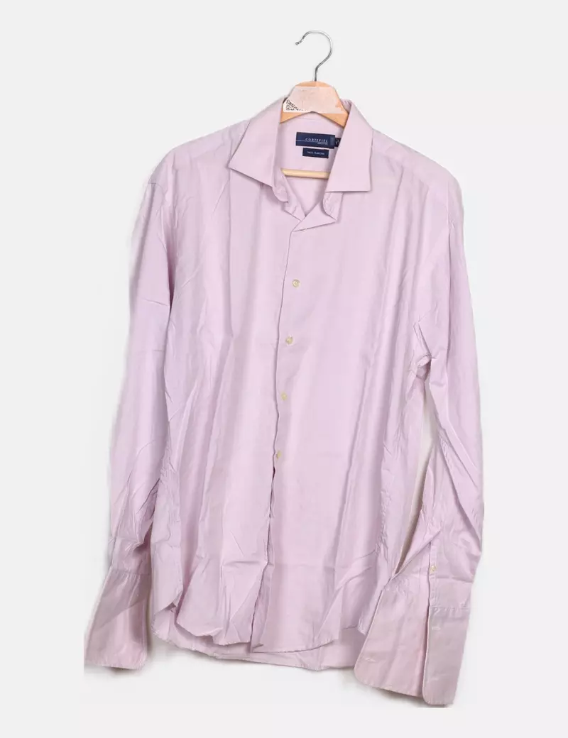 Cortefiel Camisa rosa fluida