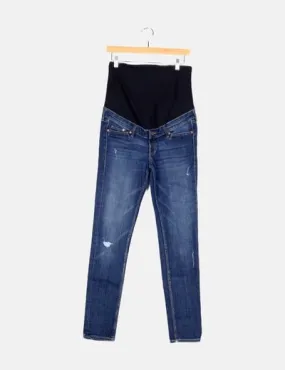 H&M Jeans azul marino premamá