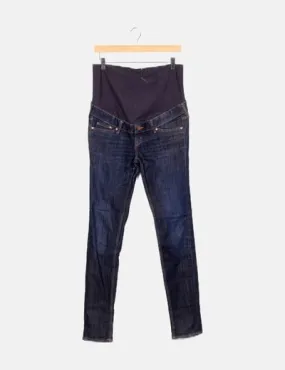 H&M Jeans denim oscuro premamá