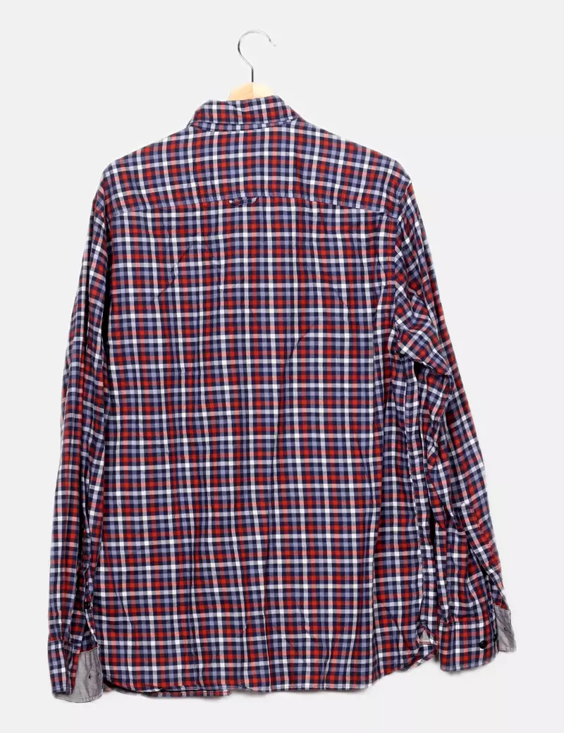 Jack & Jones Camisa cuadros azul marino