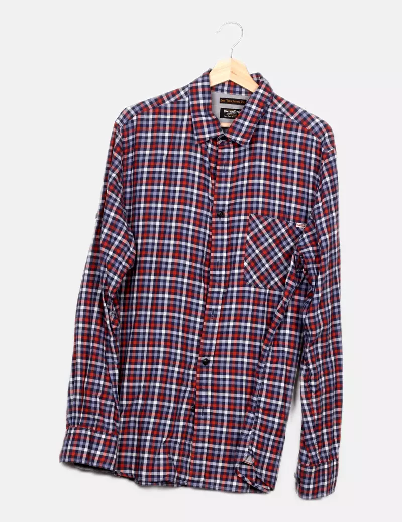 Jack & Jones Camisa cuadros azul marino