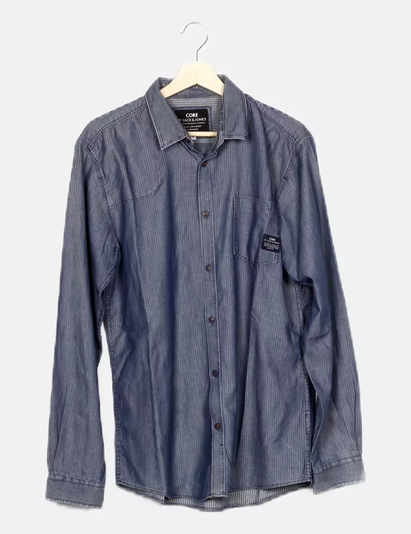 Jack & Jones Camisa denim azul