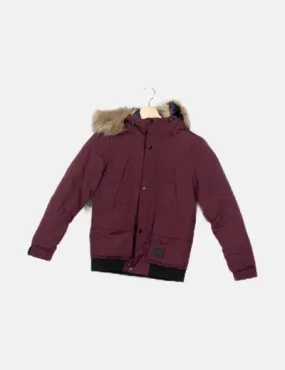 Jack & Jones Chaqueta granate capucha