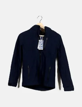 Jack & Jones Parka azul marina con capucha