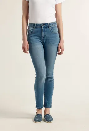 Jeans mujer azul claro