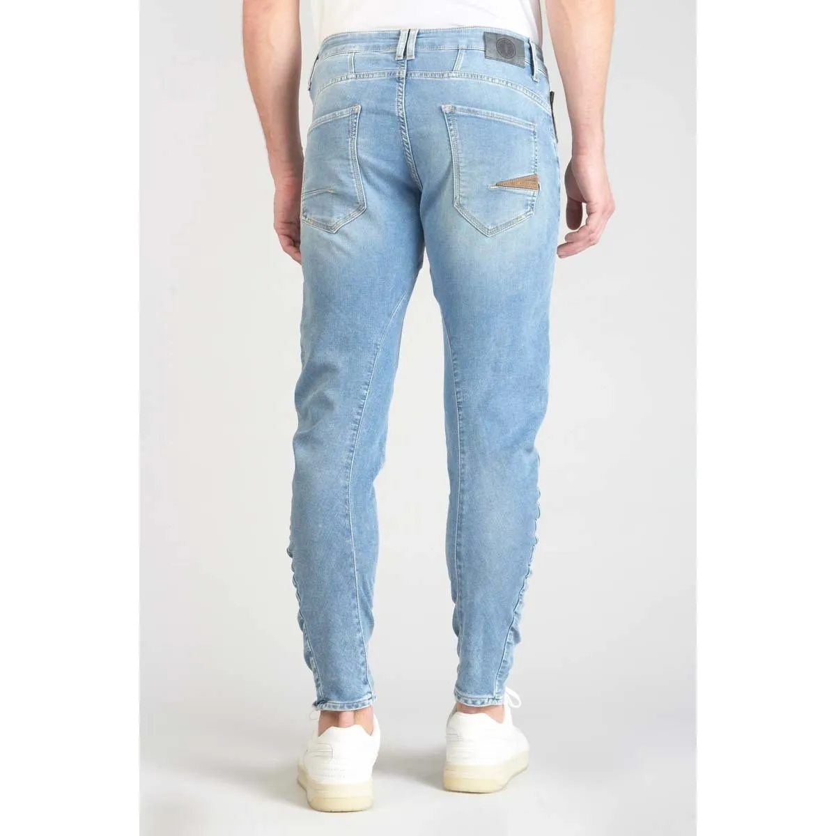 Jeans tapered , largo 34