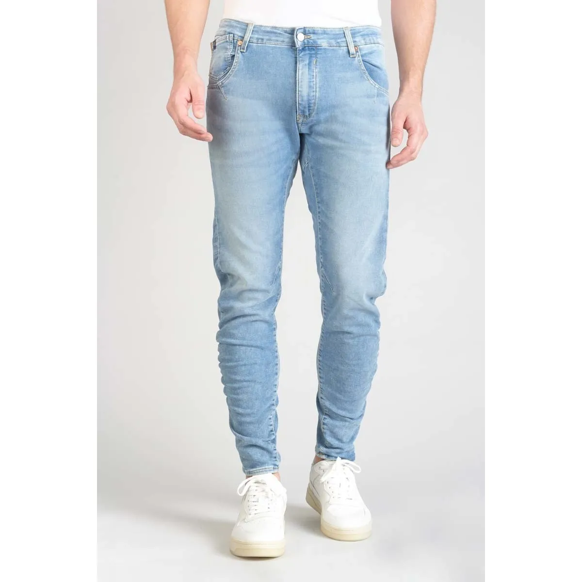 Jeans tapered , largo 34