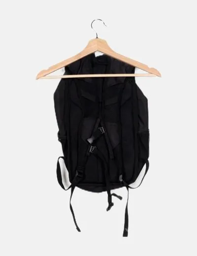 KI·MOOD Mochila negra detalle cremallera