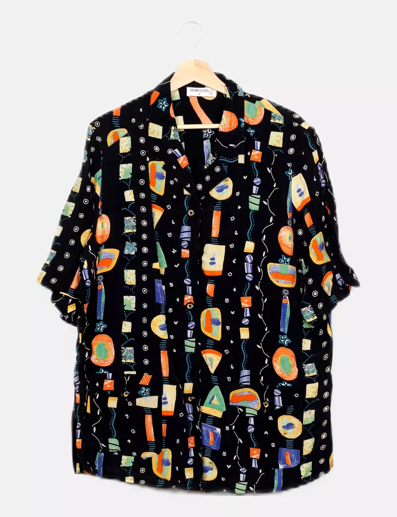 MARKWALD Camisa multicolor estamapada