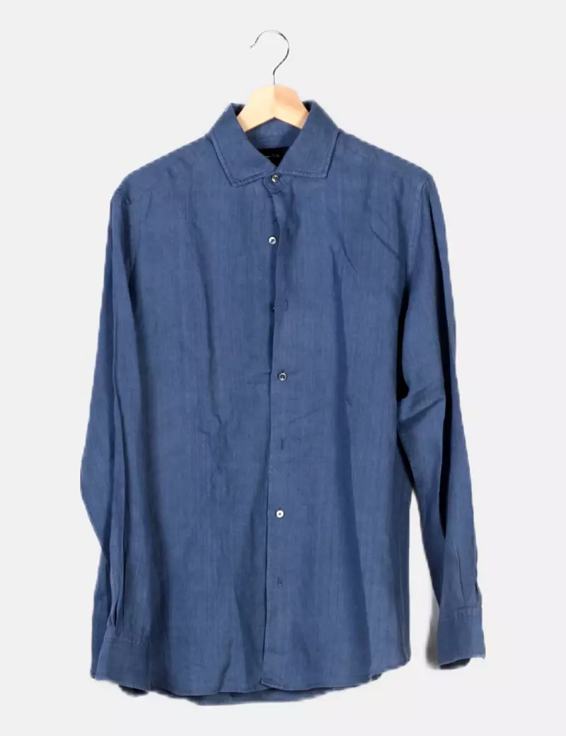 Massimo Dutti Camisa azul básica