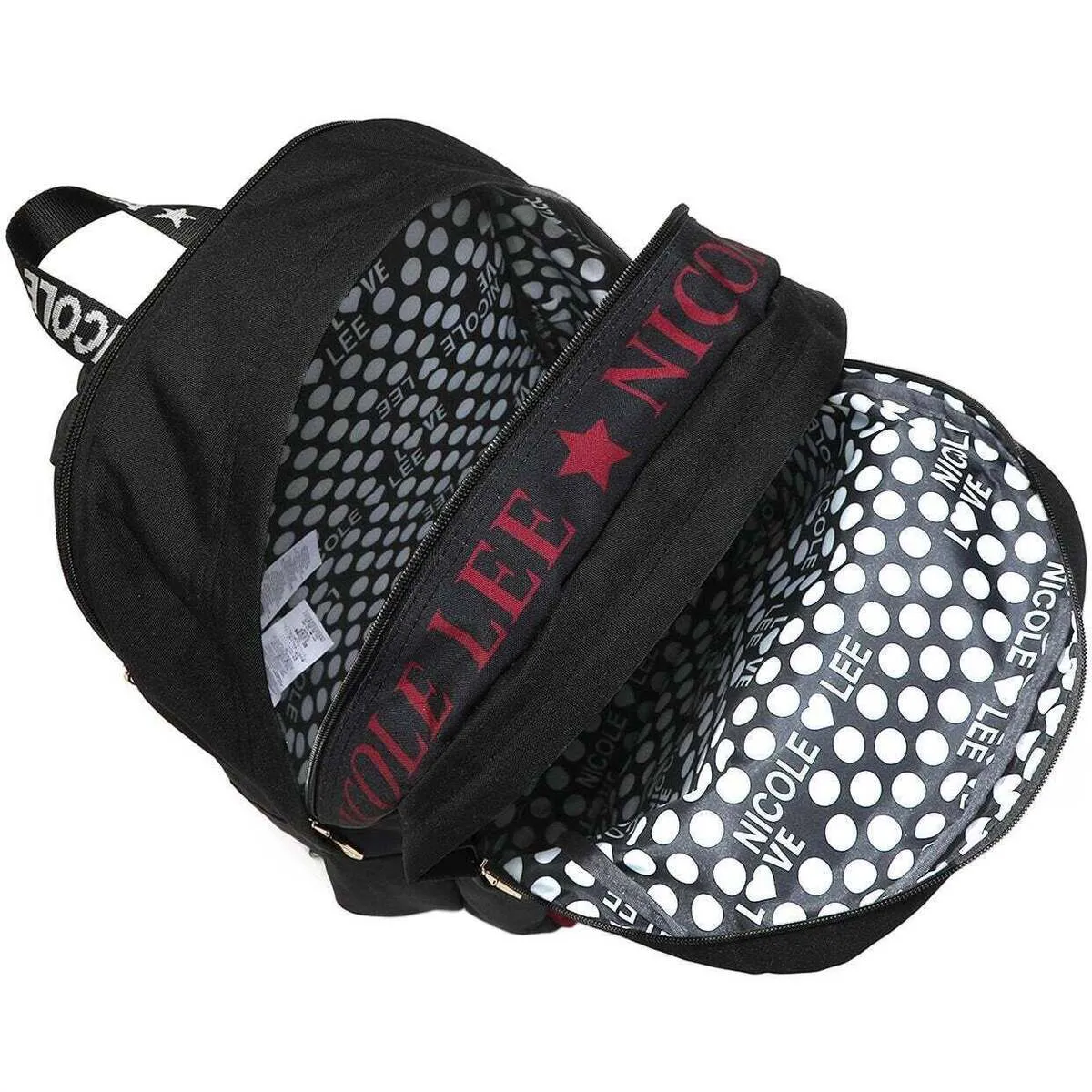 MOCHILA DE NYLON + ESTUCHE LADY IN BLACK