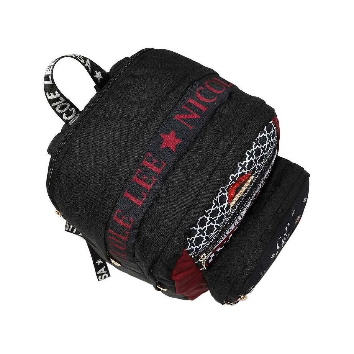 MOCHILA DE NYLON + ESTUCHE LADY IN BLACK