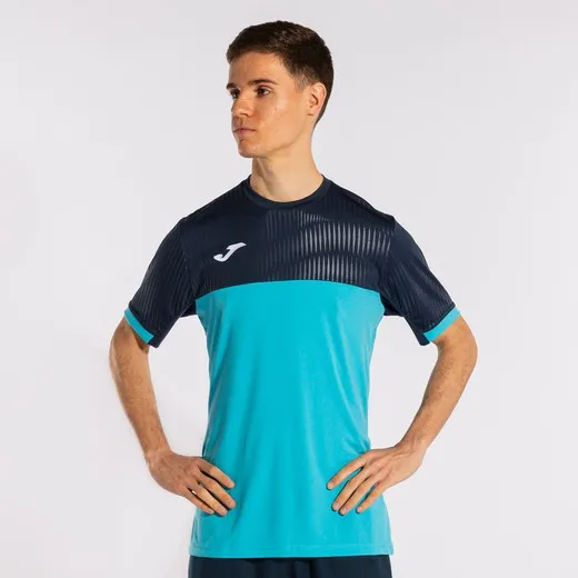 Montreal Short Sleeve T-Shirt Fluor Turquoise-Navy