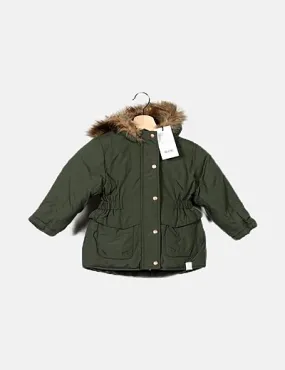 Name it Parka verde detalle capucha
