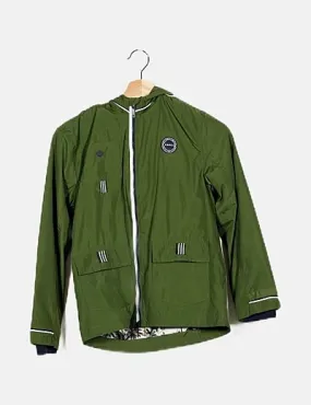 Nukutavake Cazadora verde capucha