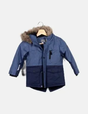 Primark Parka azul capucha