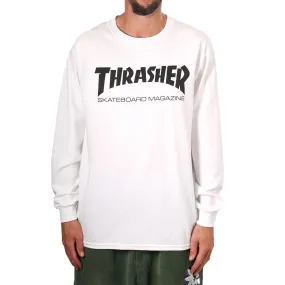 Remera Thrasher Long Sleeve Skate Magazine Blanco