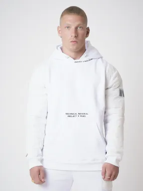 Sudadera con capucha y mangas acolchadas