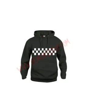 Sudadera Ska Damero Negra