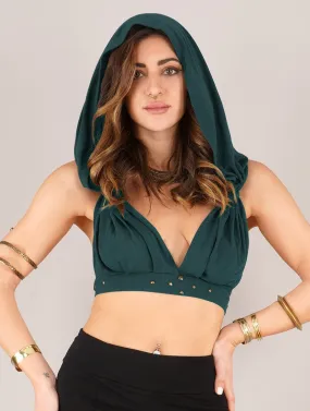 Sujetador con capucha Yüzü, Verde pato