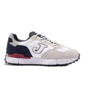 Zapatillas Casual Joma C.1992 2402 Blanco Beige Marino Granate Hombre