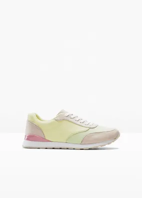 Zapatillas deportivas Beige-verde-amarillo-rosa