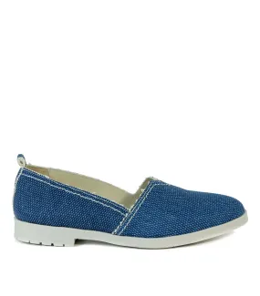 ZAPATILLAS SLIP ON EN TEXTIL APLAUSO CELLY MARINO