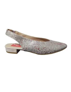 zapato destalonado glitter rosa
