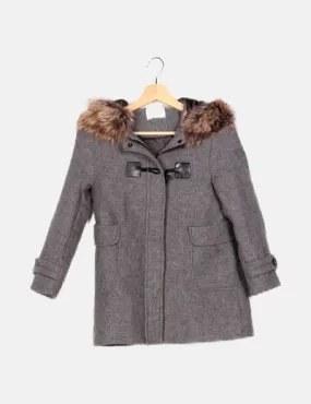 Zara Trenca gris capucha